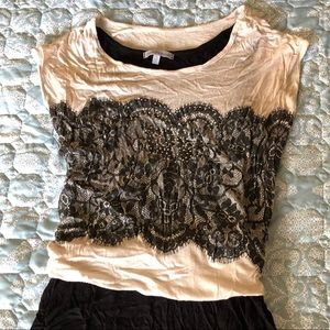Layered single piece Charlotte Russe top